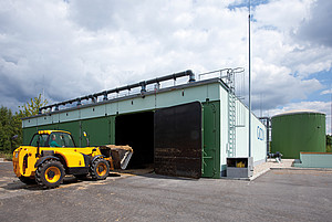 Biogas plant in Richmond (Canada) - first high solids anaerobic digestion plant for organic waste in North America based on the GICON® Process